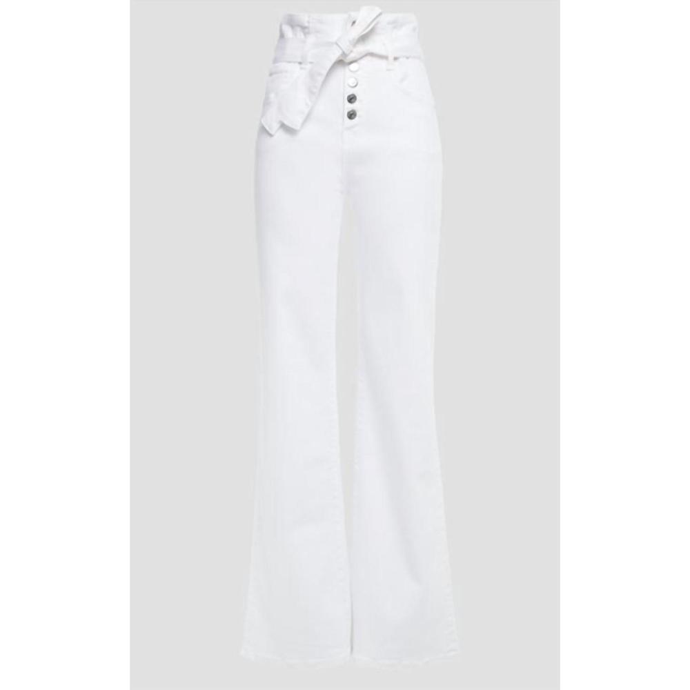 NEW VERONICA BEARD women's flared jeans in white